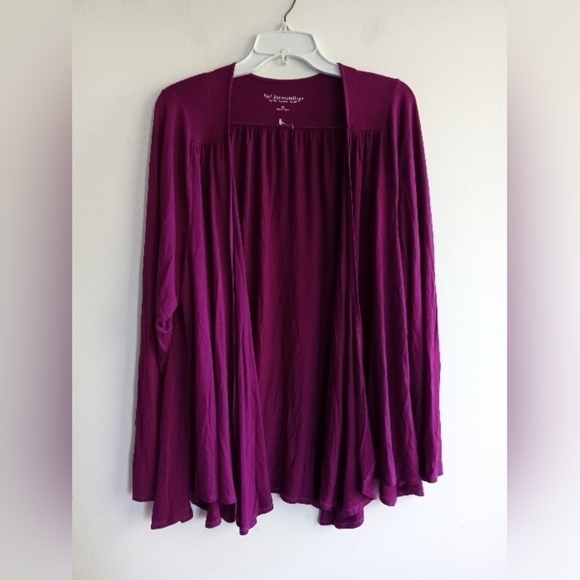 Soft Surroundings Women Purple Jersey Knit Open Cardigan size 1X - Picture 1 of 7